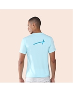 Greys&Blues Mobilitee Round Neck T-Shirt- Ice Blue SH